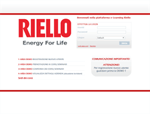 Tablet Screenshot of formazione.riello.it